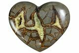 Polished Utah Septarian Heart - Beautiful Crystals #167863-1